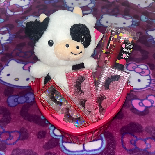 Cow Small Basket🤍