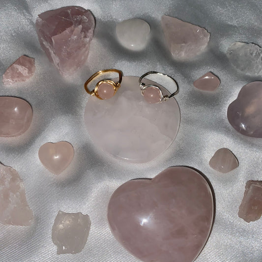 Rose quartz Ring💞