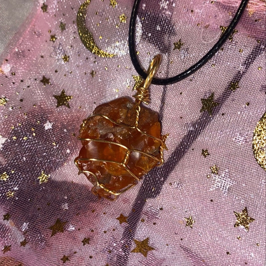 Gold Wired Carnelian❤️